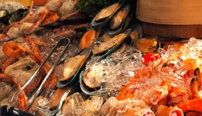 Fisk och skaldjursbuffé