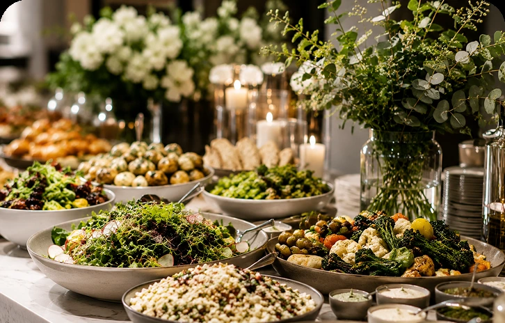 Catering med buffé för företag och privata event